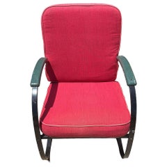 Fauteuil à bascule Artful Green & Greene Greene par Wolfgang Hoffmann pour Howell