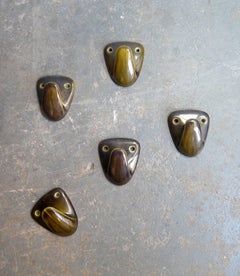 Art Deco Green Ceramic Hangers