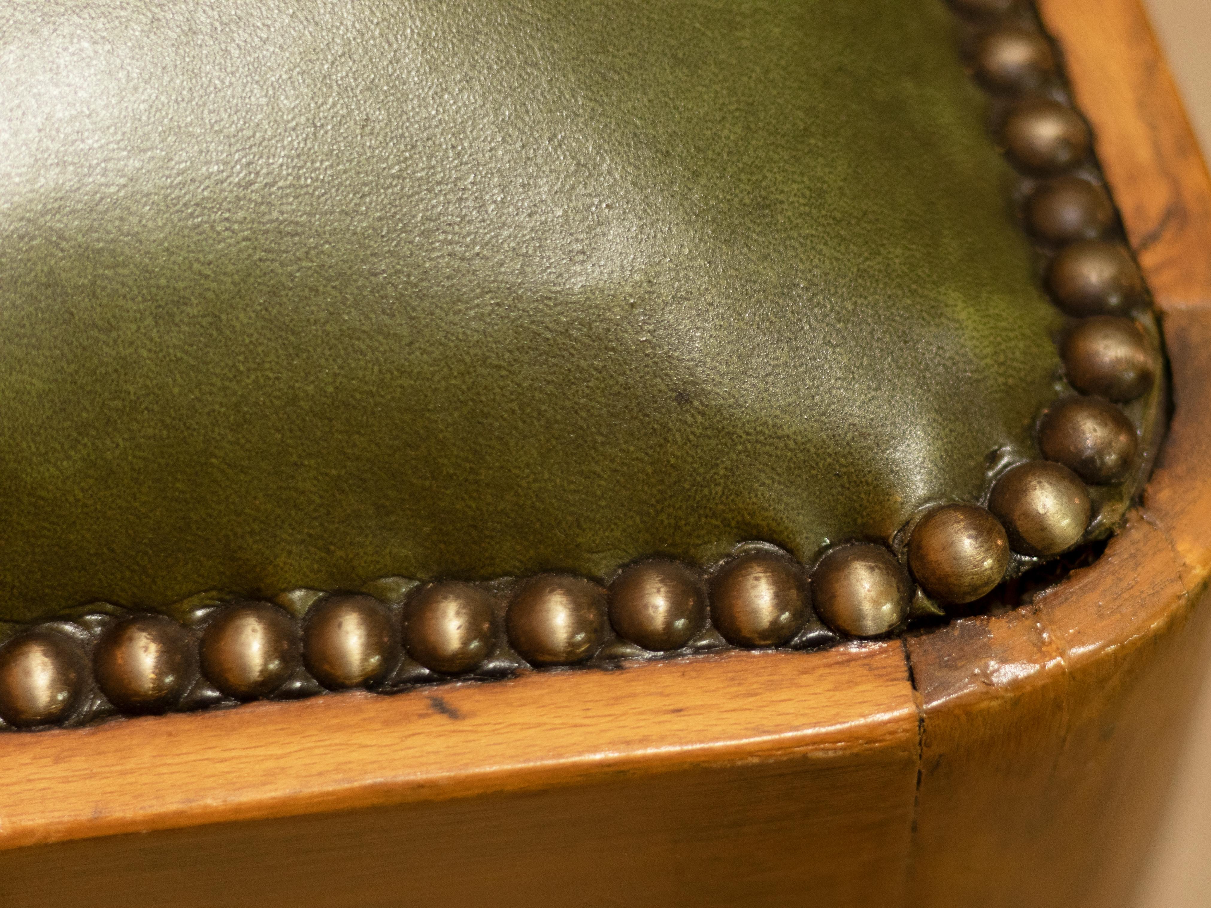 Art Deco Green Chair, 20th Century For Sale 6