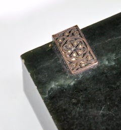 Boîte en jade Art Déco, France. Années 1920