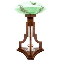 Art Deco Green Table Lamp