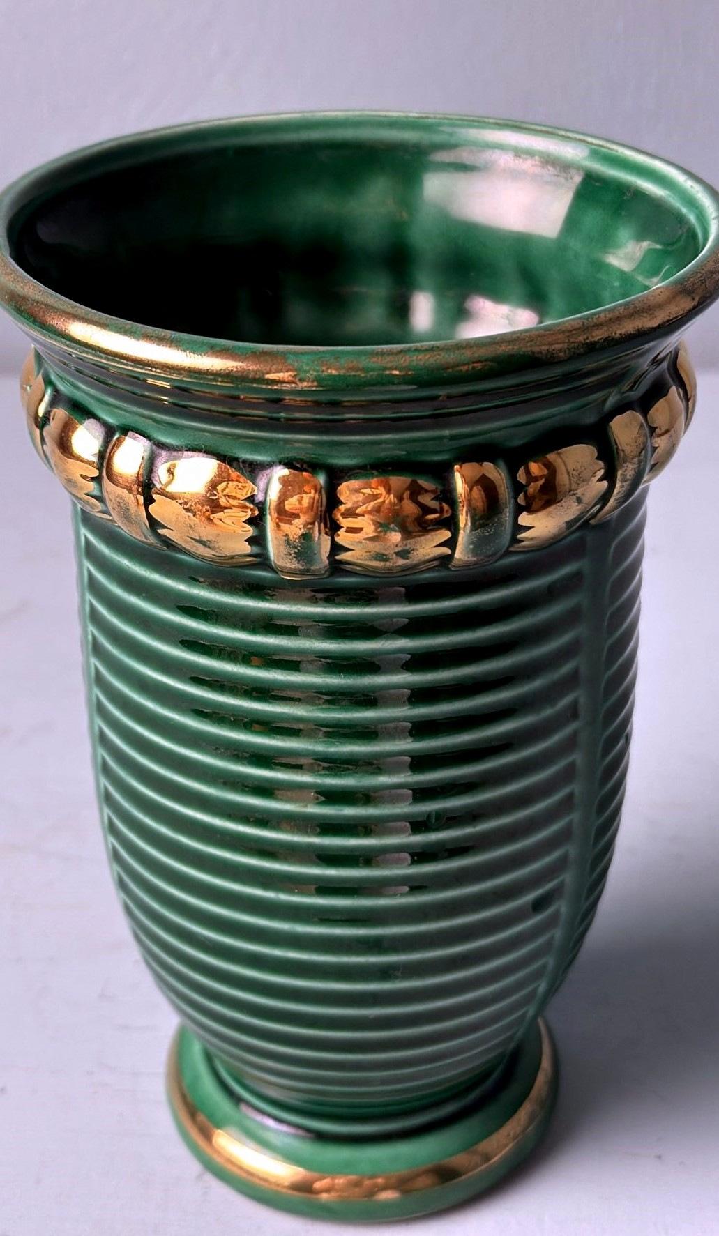 Francese Vaso Greene & Greene, Ceramica Barbotine, Poët-Laval (Francia) in vendita