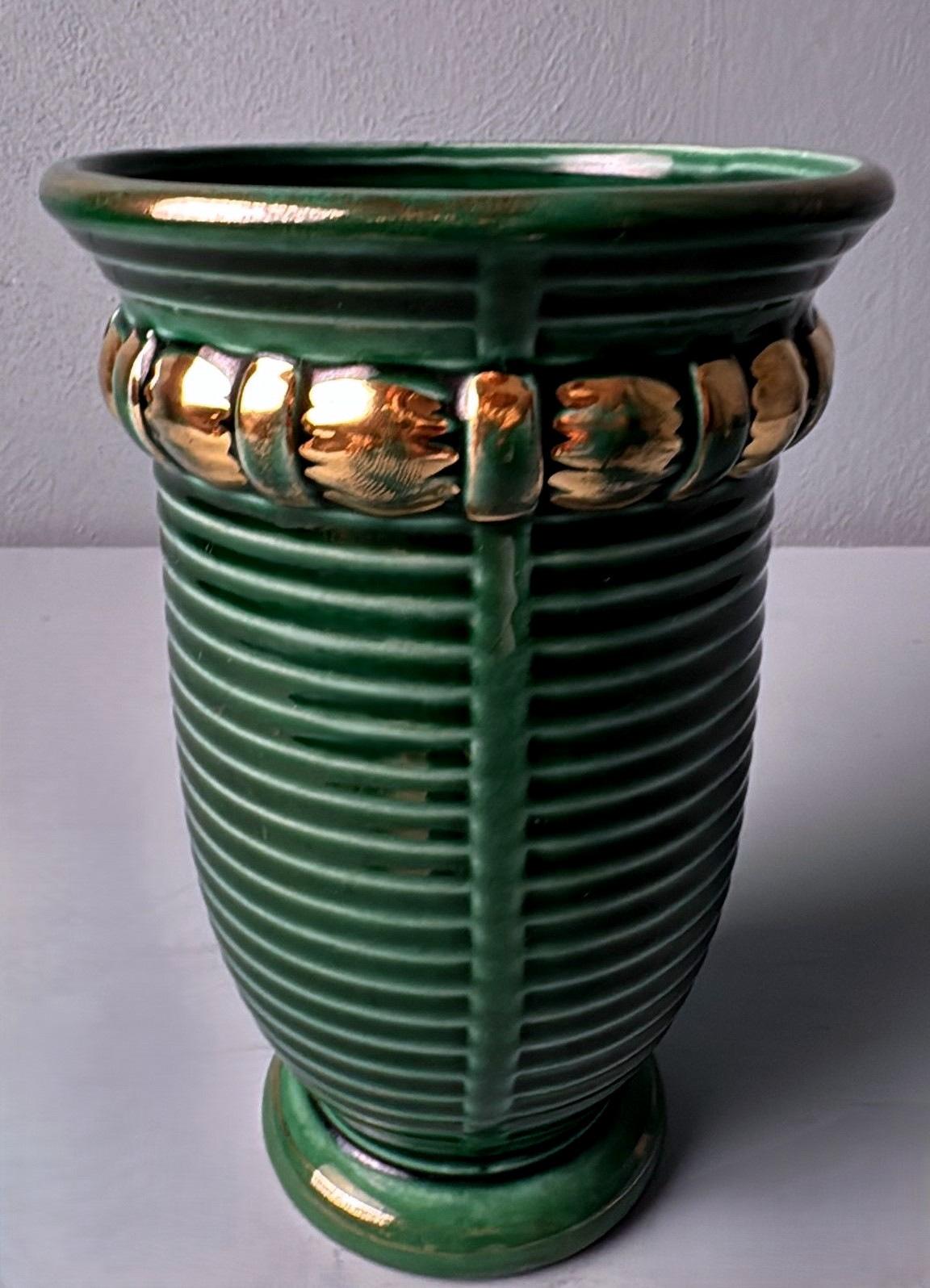 XX secolo Vaso Greene & Greene, Ceramica Barbotine, Poët-Laval (Francia) in vendita