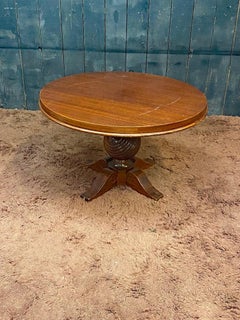 Gueridon Art Déco circa 1940. vernis à refaire