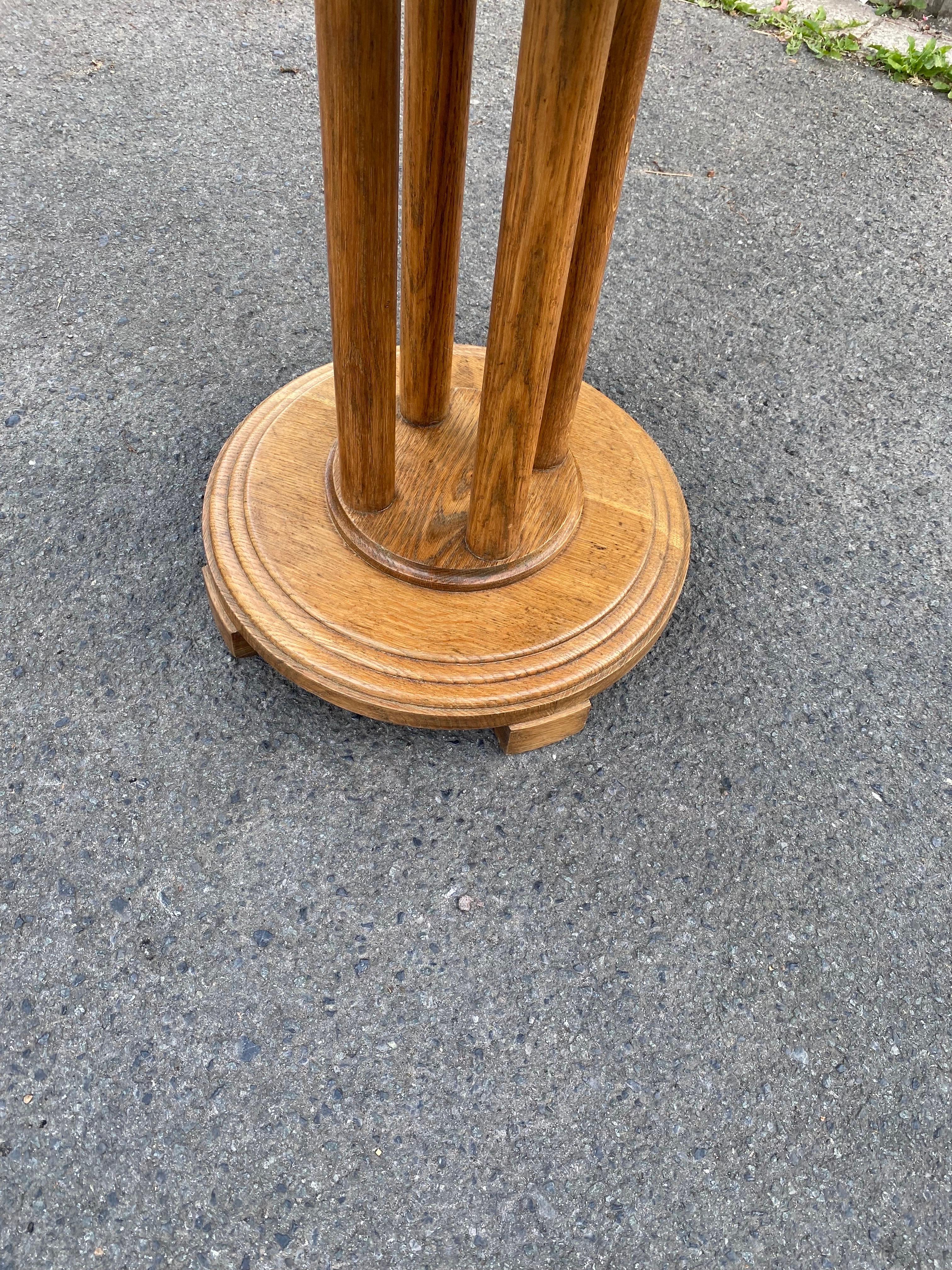 Art Deco Gueridon in Oak, Fully Restored, circa 1930 In Excellent Condition For Sale In Saint-Ouen, FR