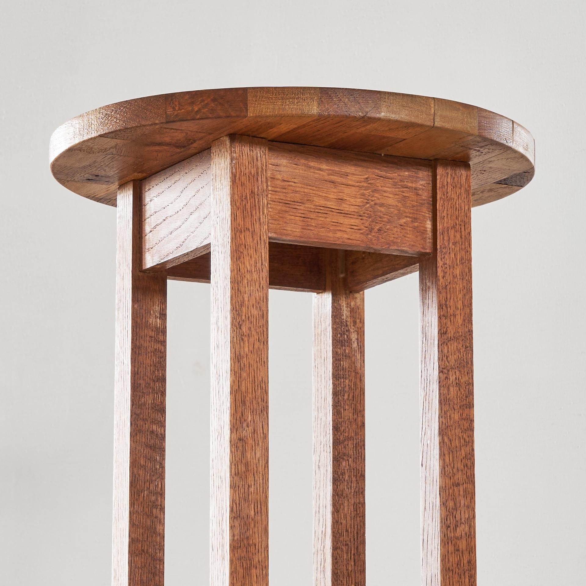 Wood Art Deco Gueridon or Pedestal Table 1950s For Sale