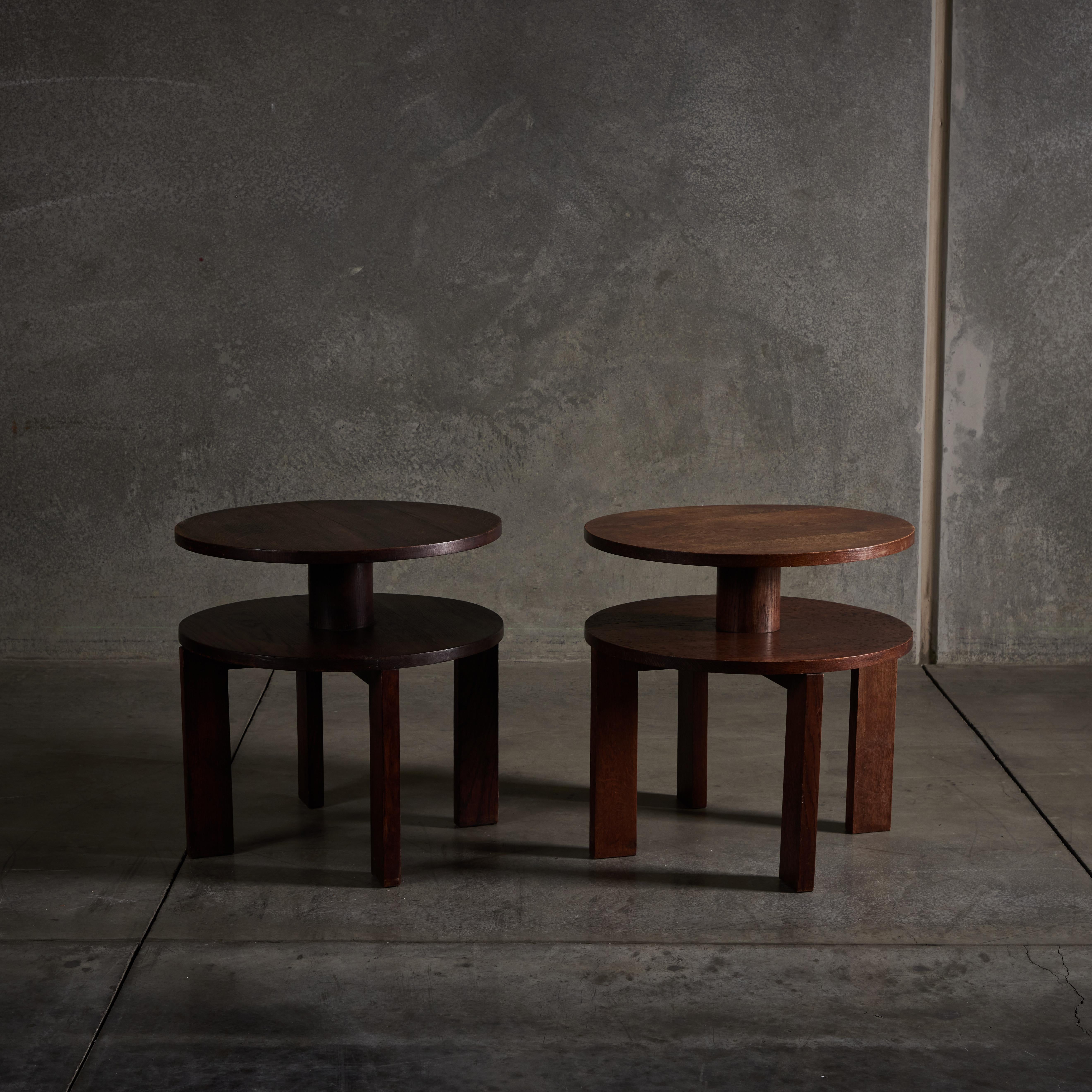 Rare Art Deco cocktail tables produced by Stylnet for the Primavera workshops of the French department store 