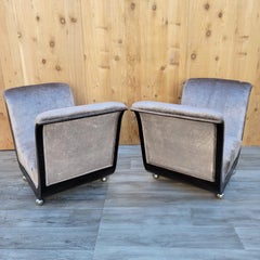 Art Deco Guglielmo Ulrich Style Scroll Arm Seat Benches Newly Upholstered