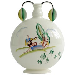 Vase en céramique Art Déco de Guido Andlovitz pour S.C.I. Laveno, Italie, années 1940