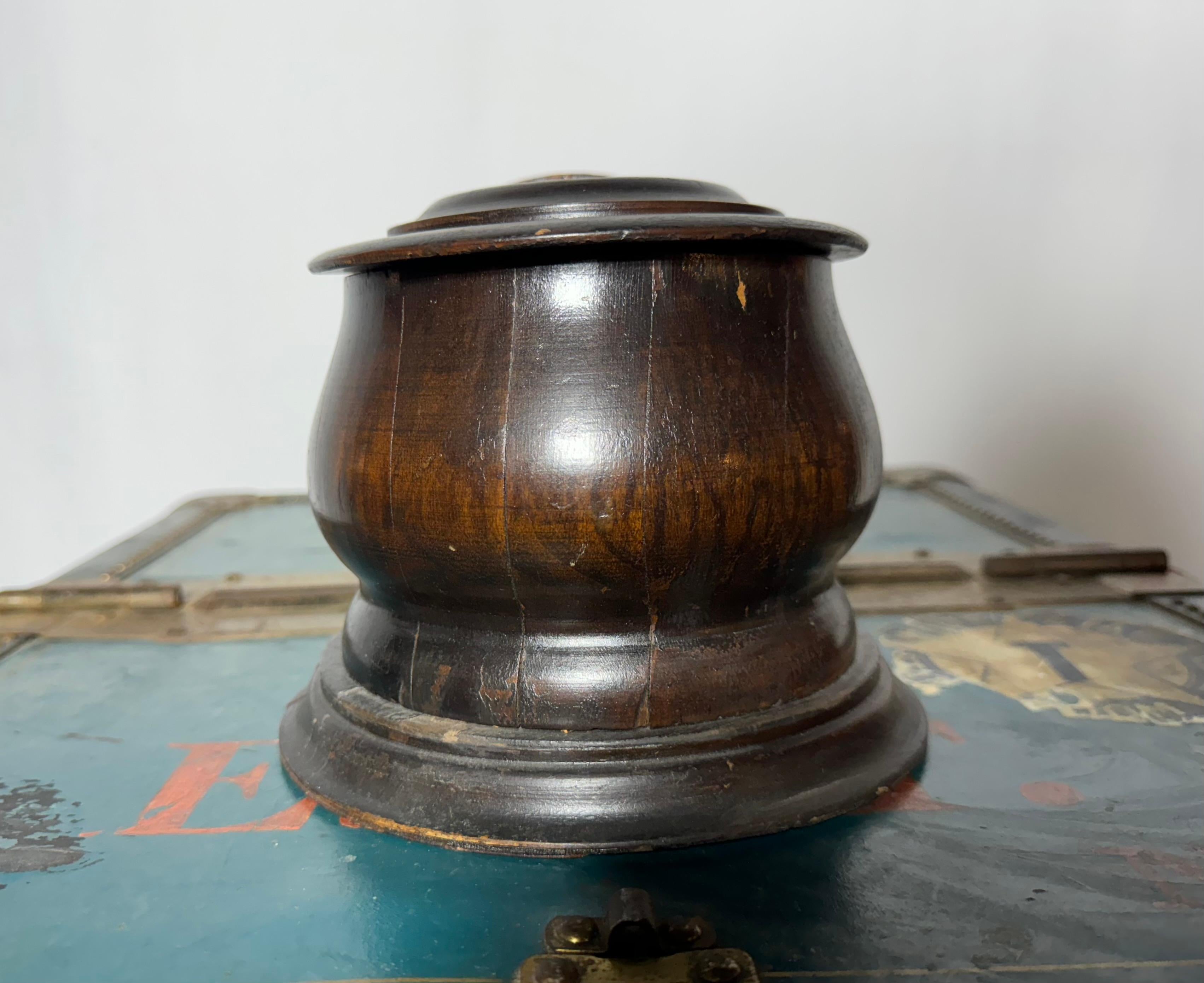 Painted Art Deco Gypsy, 1920s Wooden Mechanical Cigarette Dispenser Kindel & Graham