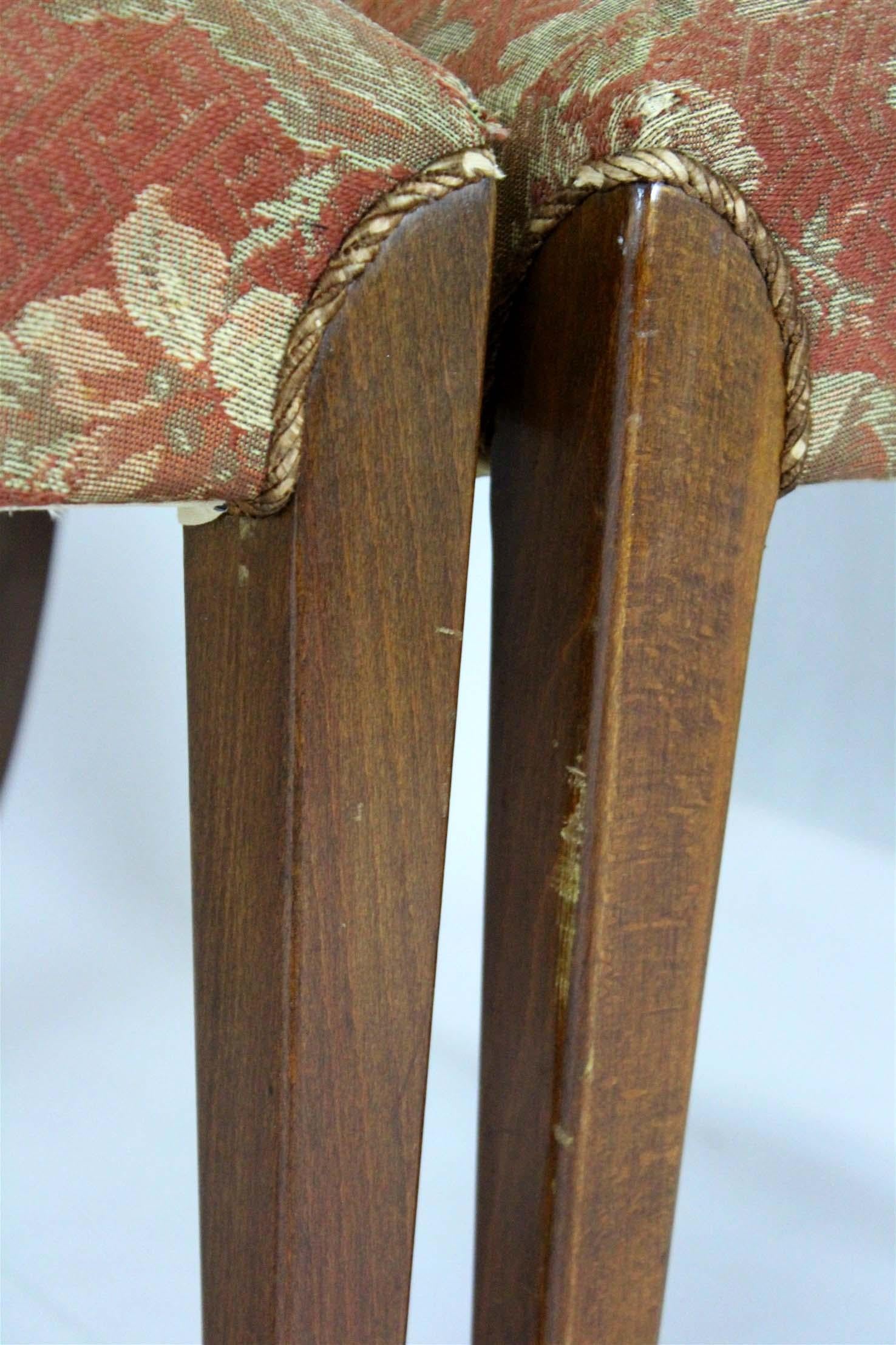 Sedie da pranzo Art Deco H-214 di Jindrich Halabala per Up Závody, 1950, set di 4 pezzi In condizioni discrete in vendita a Żory, PL