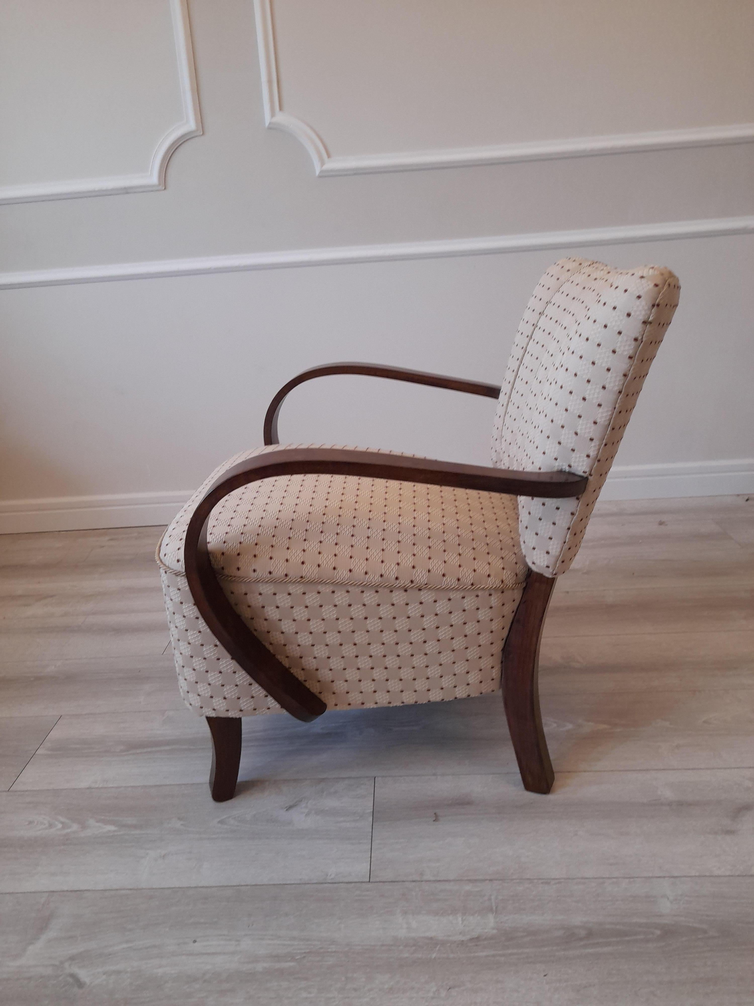 20th Century Art Deco H-237 Armchair by Jindrich Halabala, 1930s