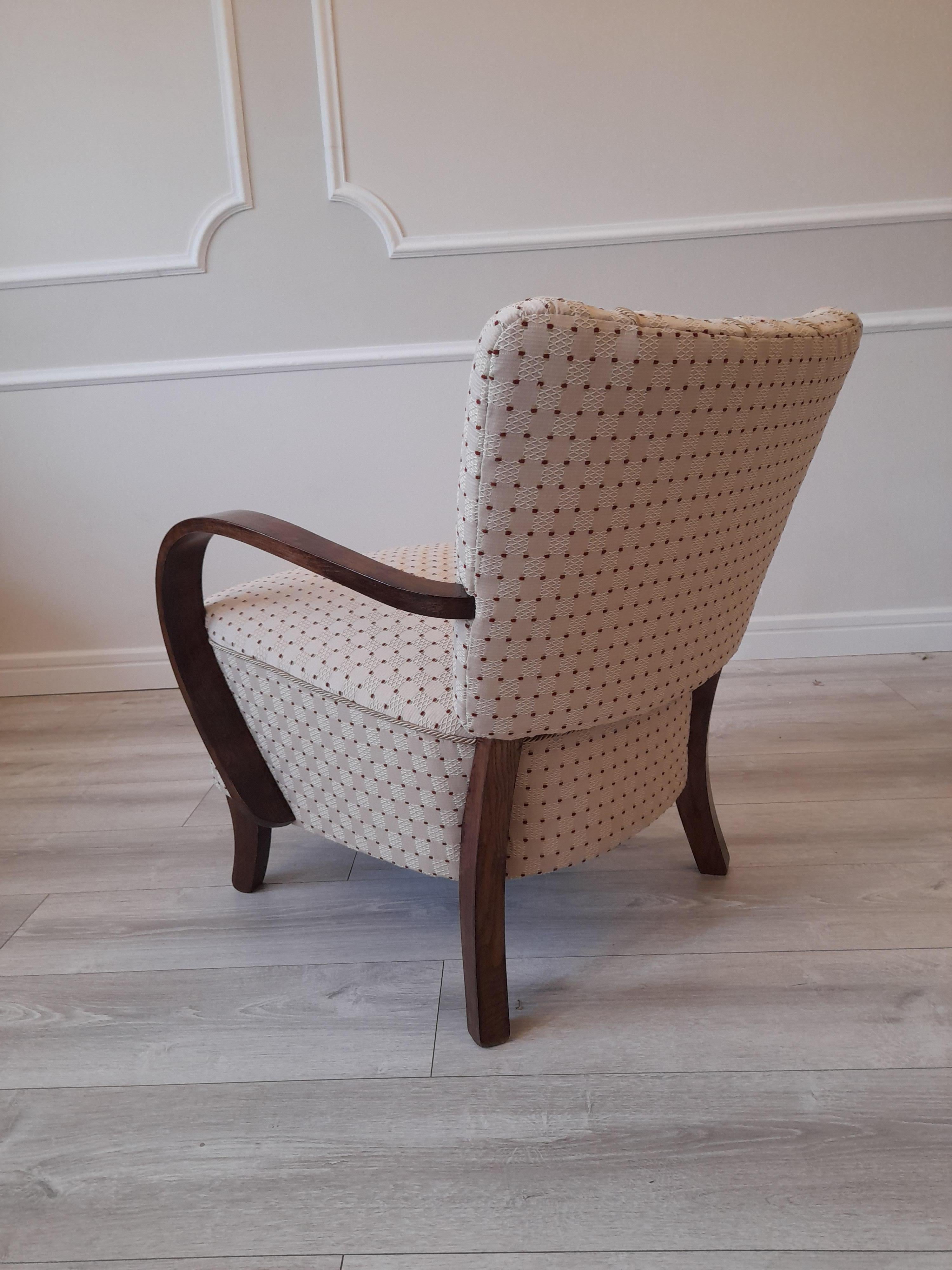 Art Deco H-237 Armchairs by Jindrich Halabala, 1930s, Set of 2 Art Deco H-237 A In Excellent Condition In WARSZAWA, 14