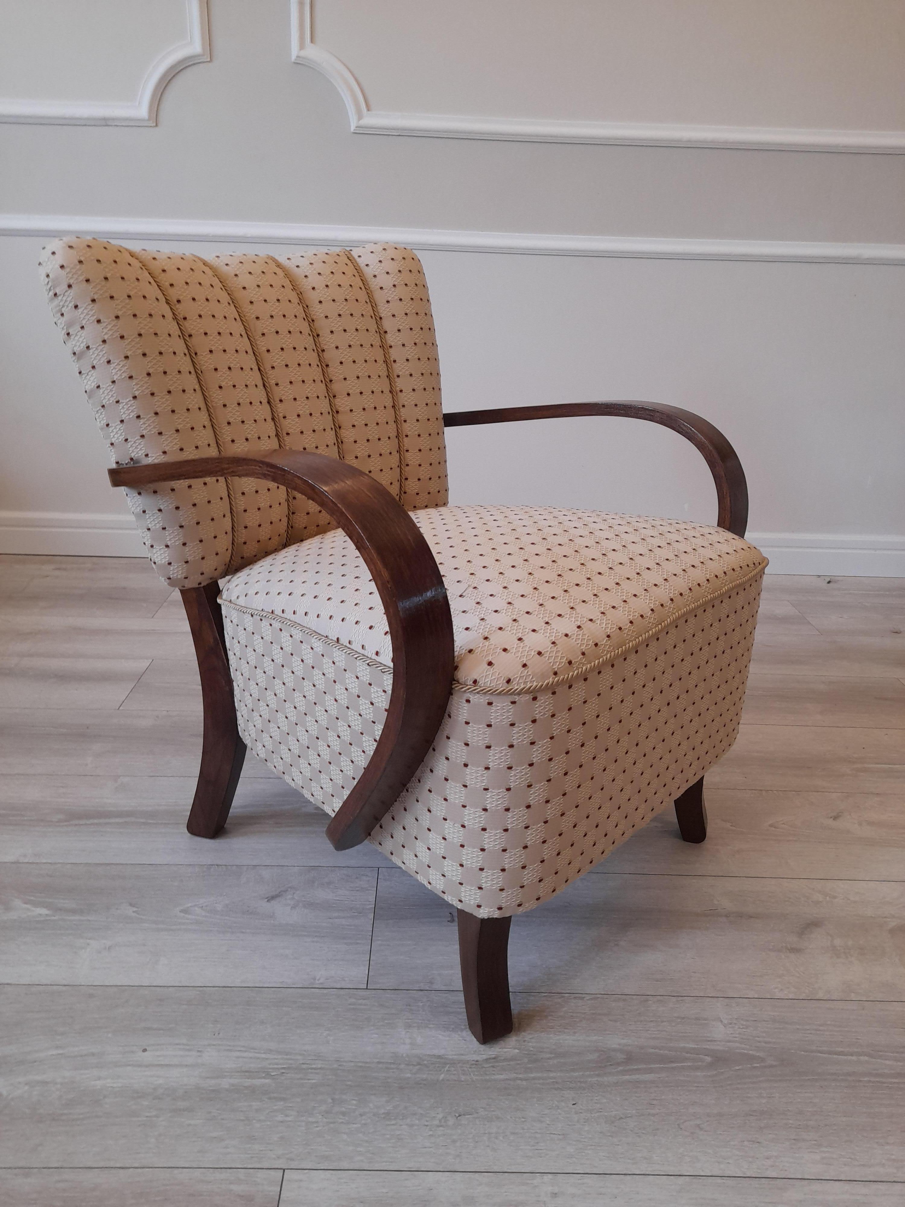 Art Deco H-237 Armchairs by Jindrich Halabala, 1930s, Set of 2 Art Deco H-237 A 1