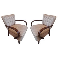 Art Deco H-237 Armchairs by Jindrich Halabala, 1930s, Set of 2 Art Deco H-237 A