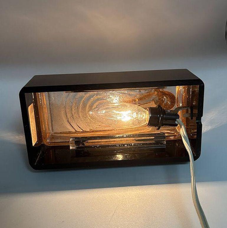 Lampada da tavolo in vetro artistico H. H. Peach in stile Art Deco di Sarsaparilla in vendita 5