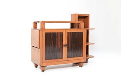 Art Deco Haagse School Oak Tea Cabinet by Anton Lucas, 1920s