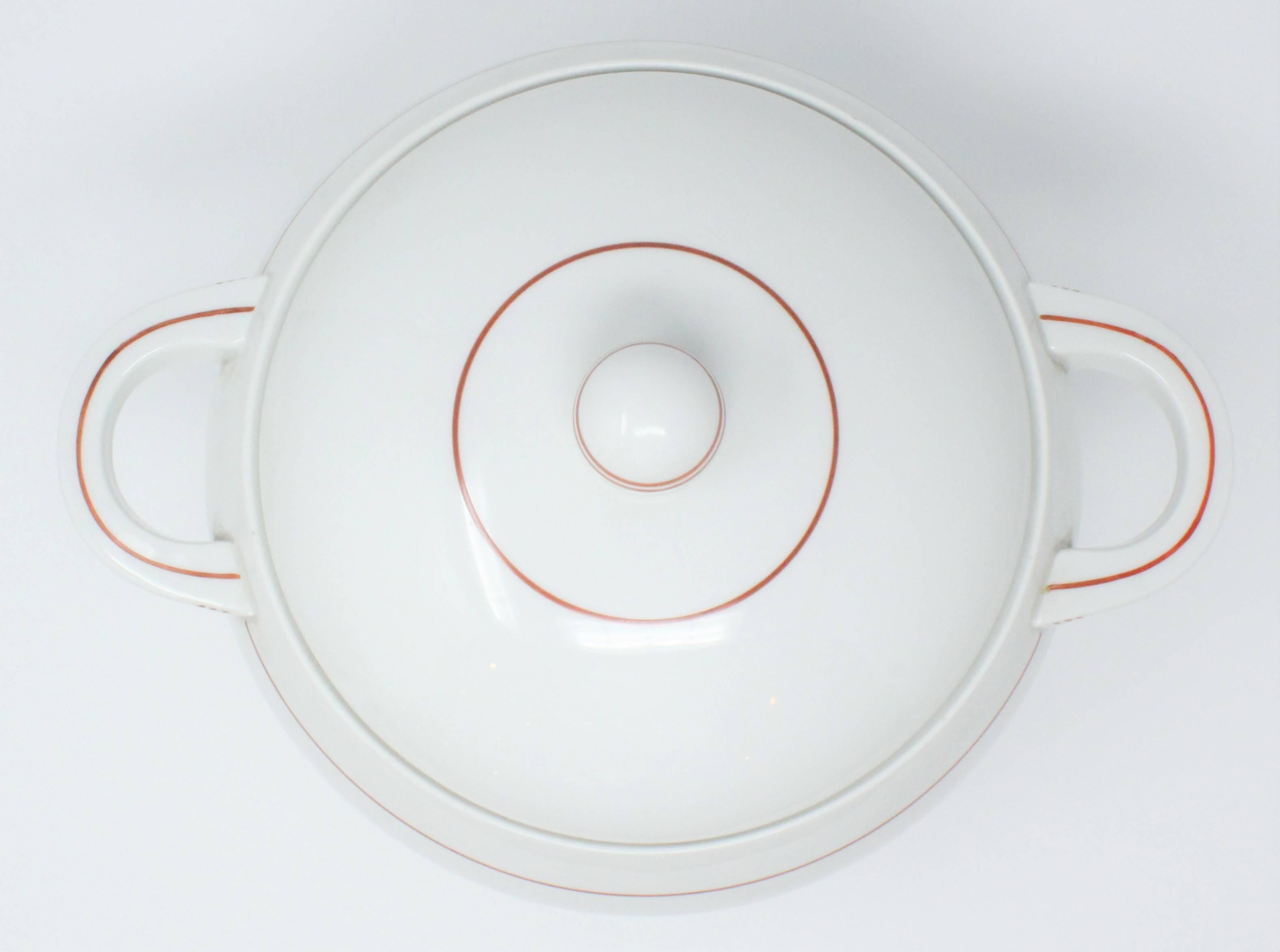 Czech Art Deco Haas & Czjzez Covered Tureen For Sale