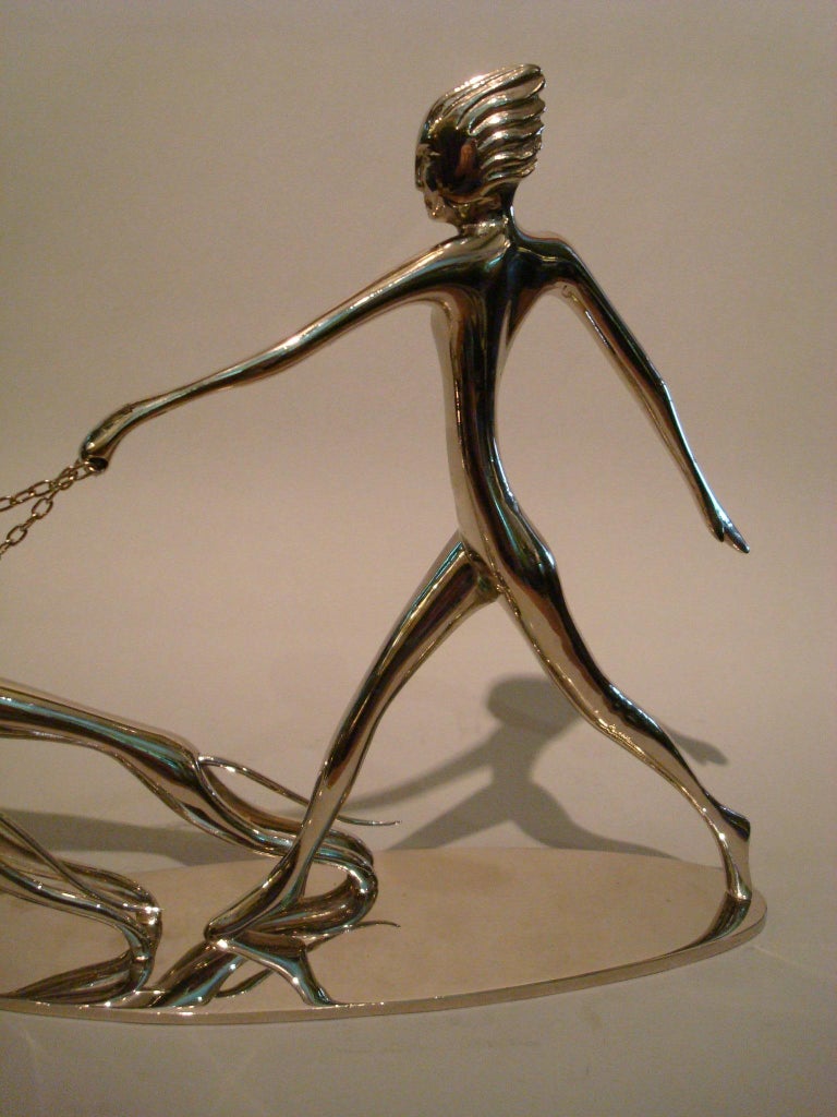 Art Deco Hagenauer Wien Figural Sculpture, Diana with