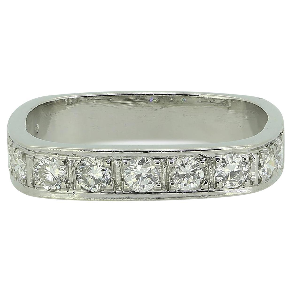 Art Deco Half-Eternity Diamond Ring