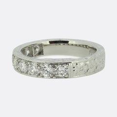 Art Deco Half-Eternity Diamond Ring Size L (52)