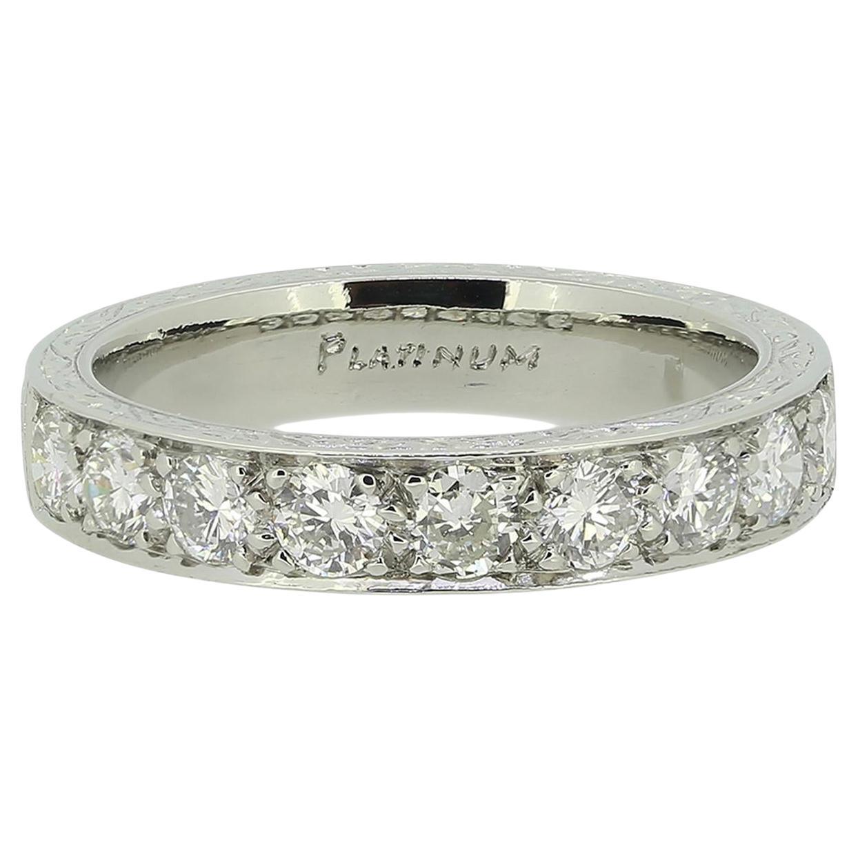 Art Deco Half-Eternity Diamond Ring Size L (52)