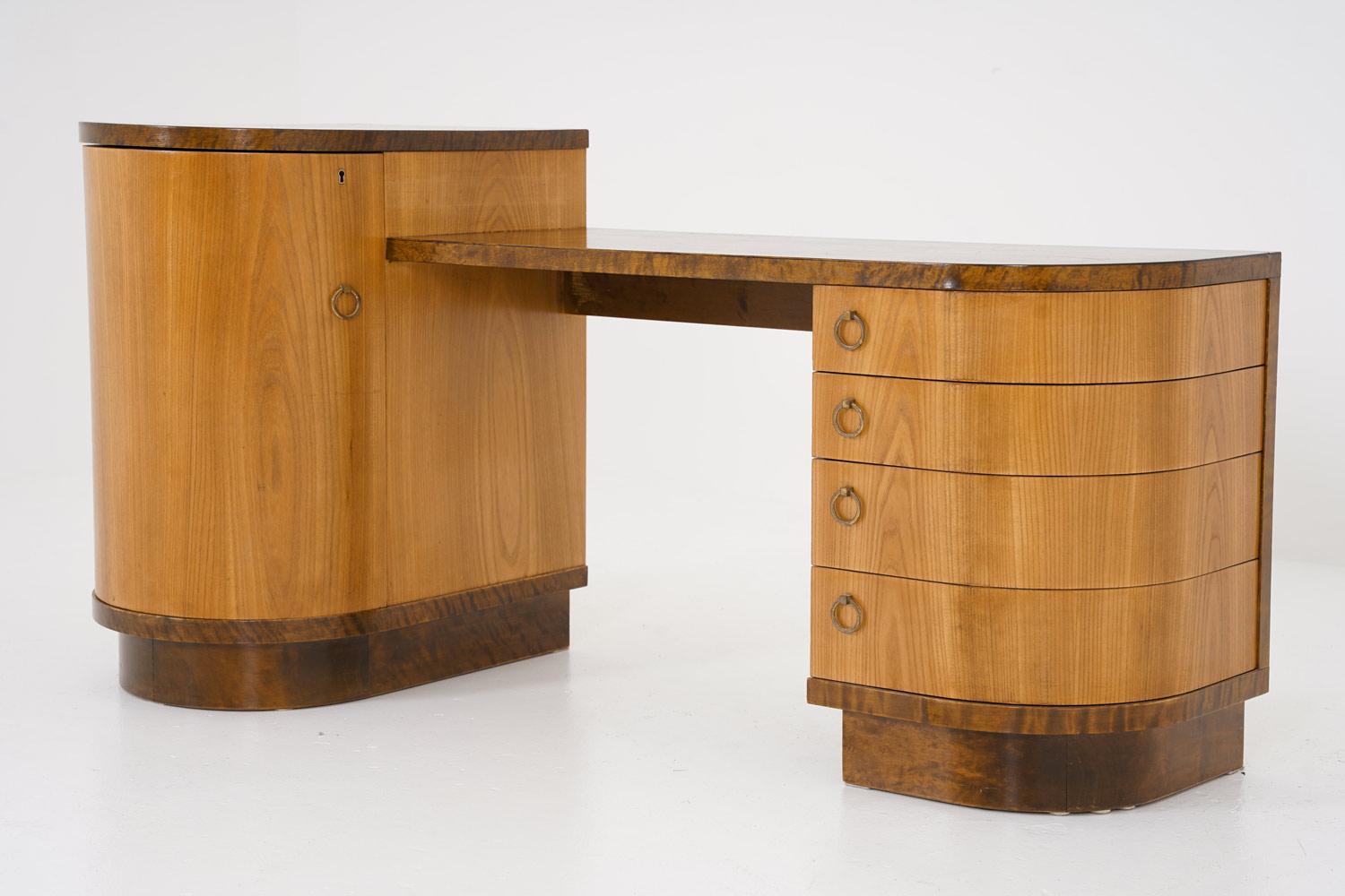Scandinavian Modern Art Deco Hallway Console by Axel Larsson for Bodafors For Sale
