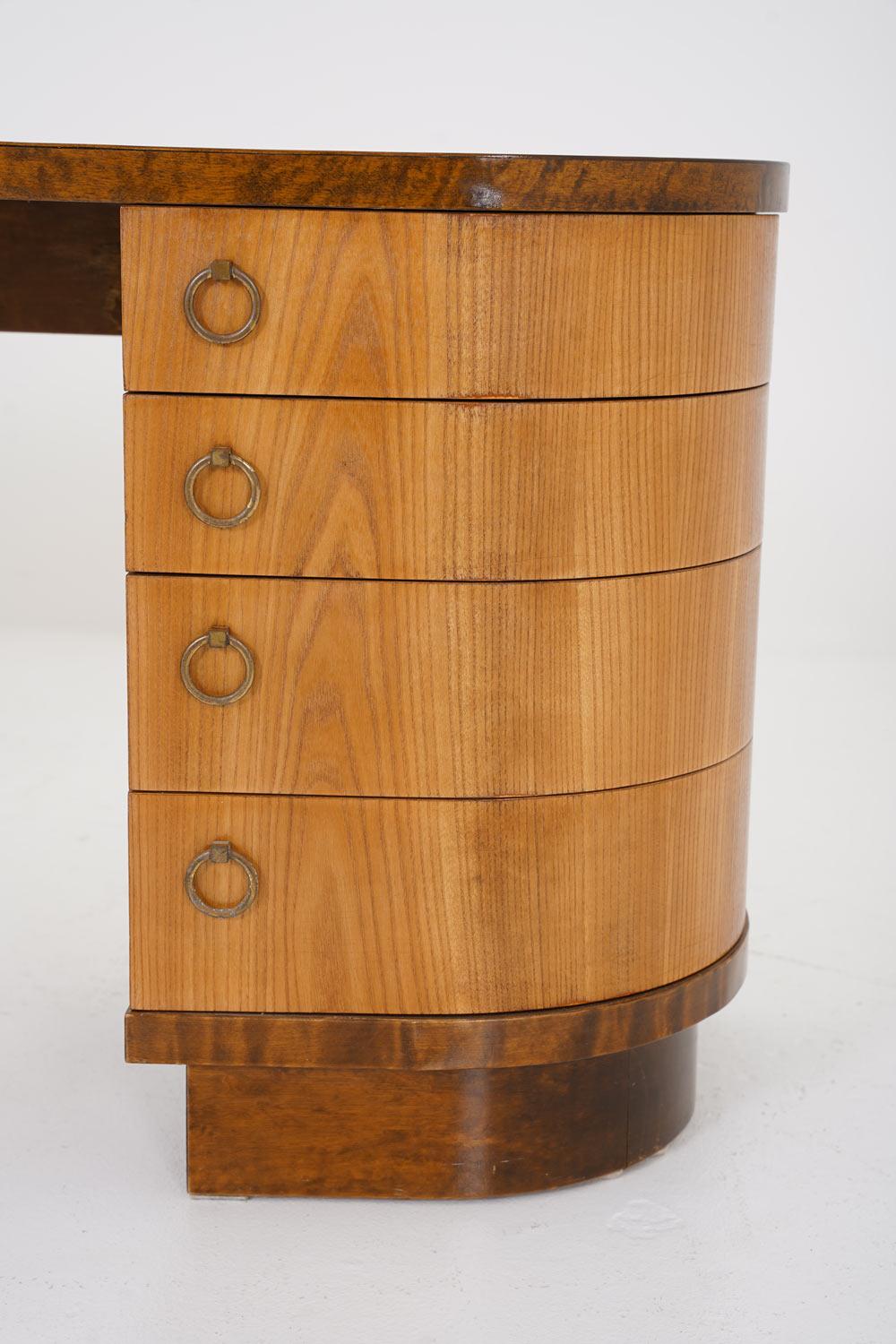 Birch Art Deco Hallway Console by Axel Larsson for Bodafors For Sale