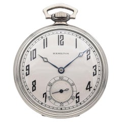 Vintage Art Deco Hamilton 904 14k Gold Filled 21 Jewel Pocket Watch