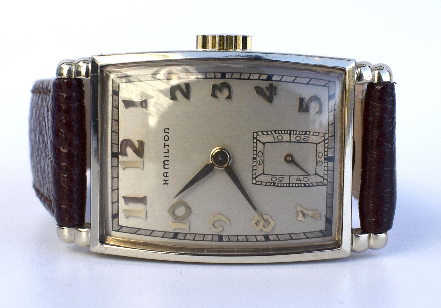 Men's Art Deco Hamilton Gents Manual Wrist Watch, c1940's, Fully Serviced