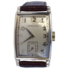 Vintage Art Deco Hamilton Gents Manual Wrist Watch, c1940's, Fully Serviced
