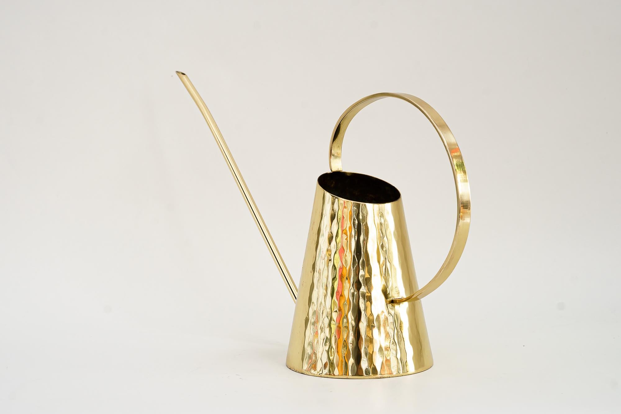 Austrian Art Deco Hammered Watering Can, circa 1920s For Sale