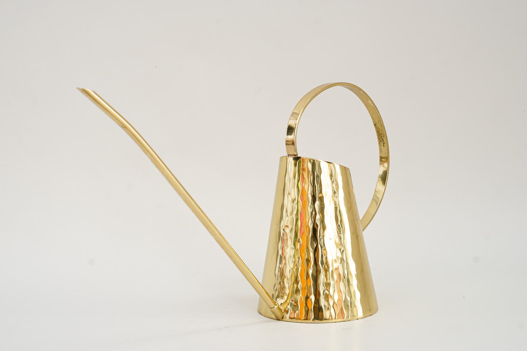 Early 20th Century Art Deco Hammered Watering Can, circa 1920s For Sale