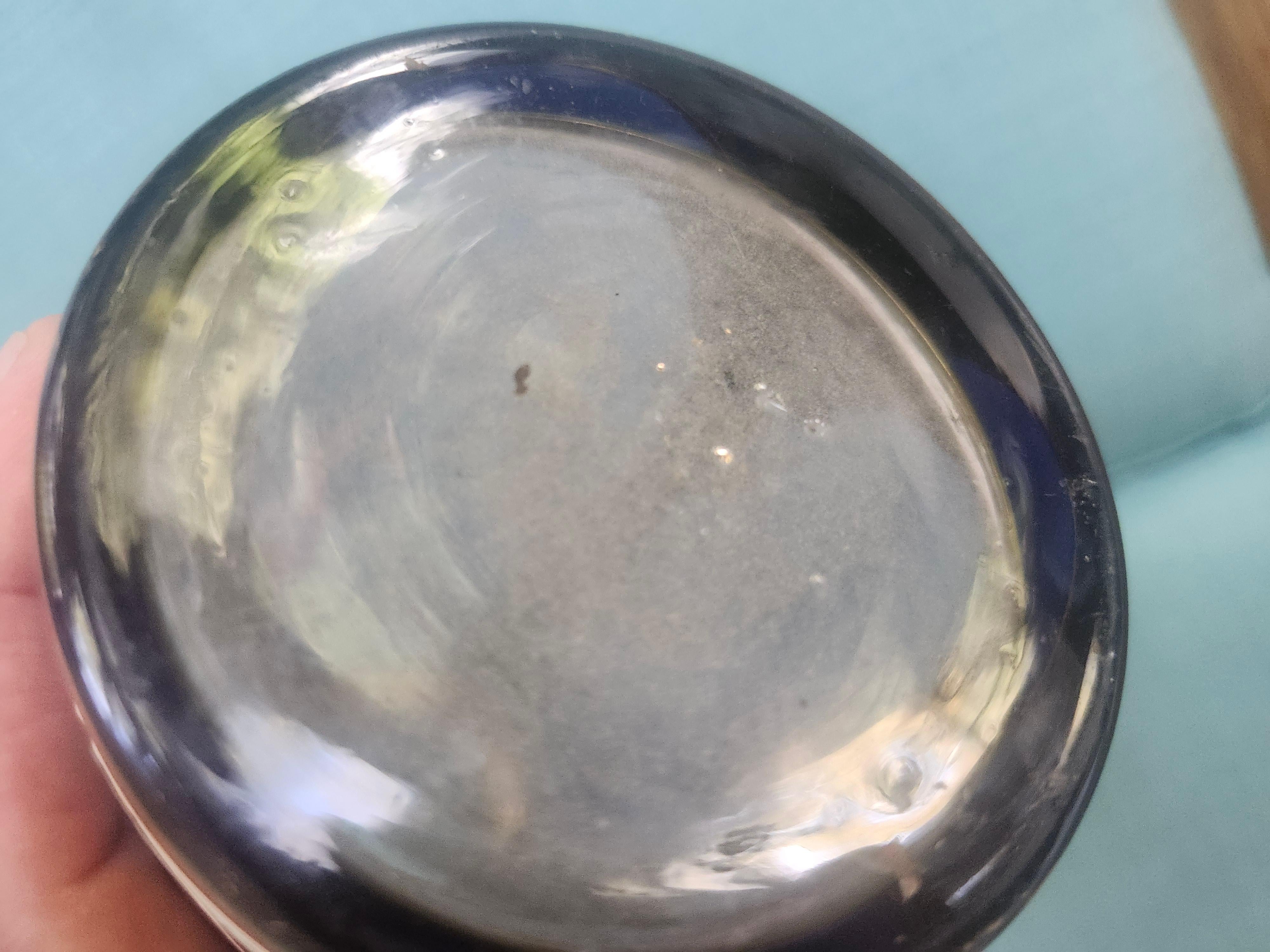 Vase Art Déco en verre soufflé tchèque Bohème en vente 3