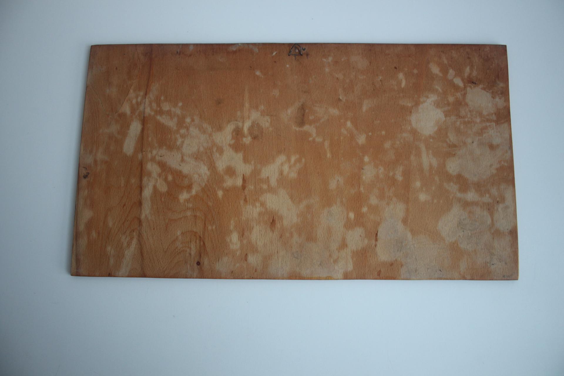 Début du 20ème siècle Gravure sur bois brûlé à la main, pyrogravure, circa 1920. en vente