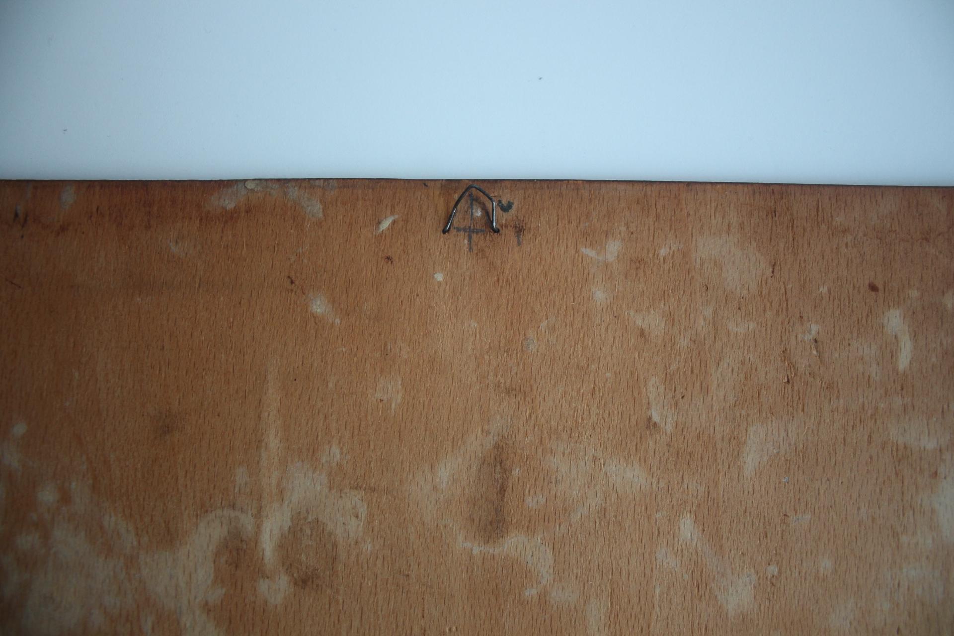 Bois Gravure sur bois brûlé à la main, pyrogravure, circa 1920. en vente