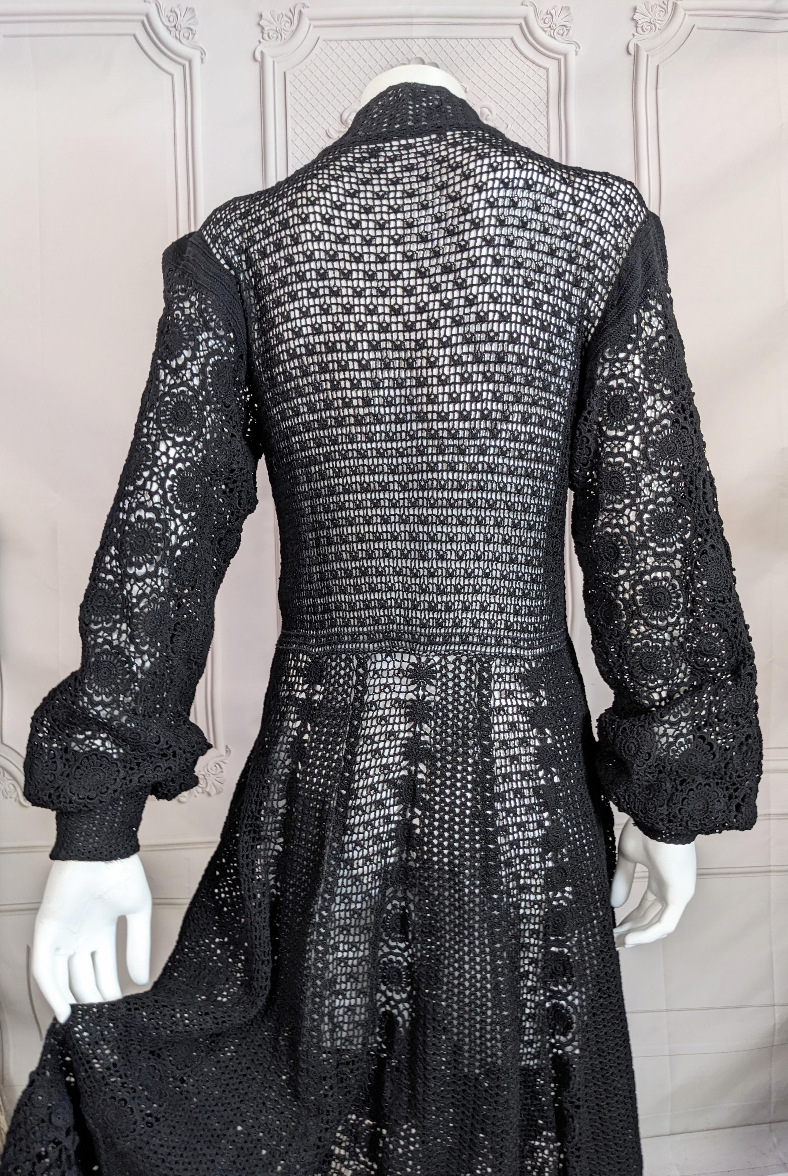 Robe en crochet Art déco en vente 6