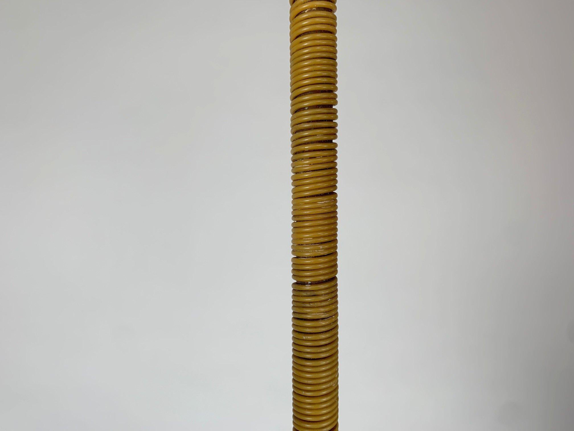 Lampe à suspension Art déco peinte à la main, années 1930 en vente 5