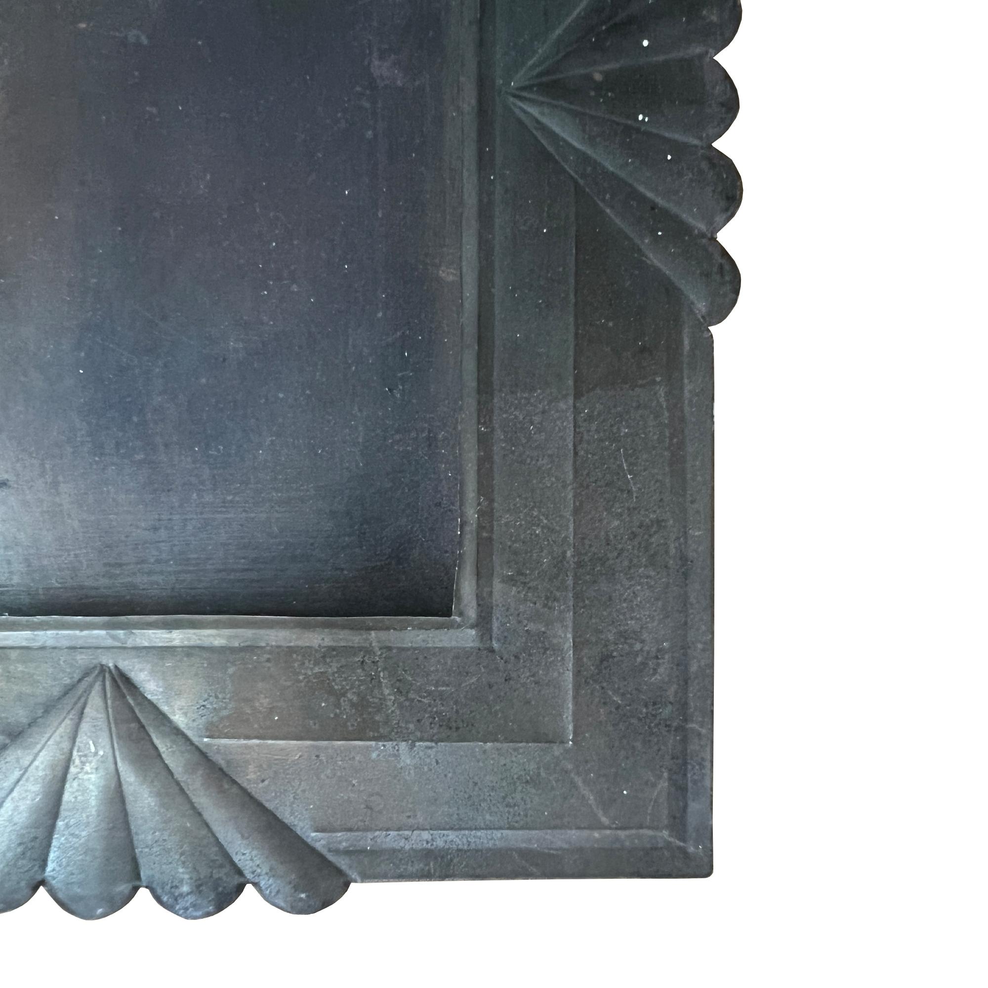 Handgefertigter Metall-Bilderrahmen mit Fächermotiven im Art Deco-Stil, Jonathan Parks Estate im Zustand „Gut“ im Angebot in Oklahoma City, OK