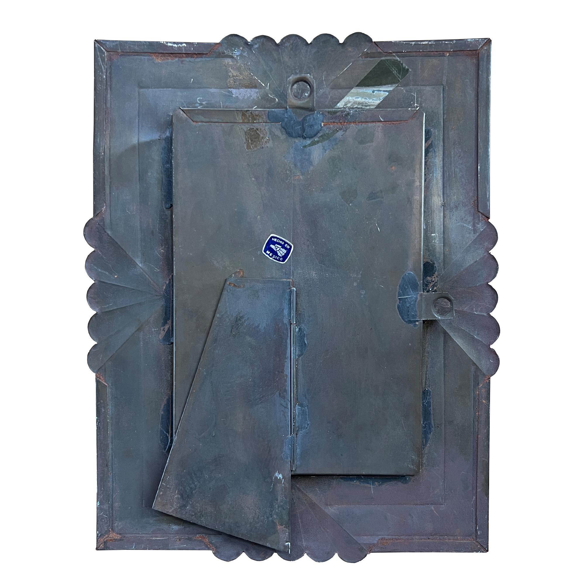 Handgefertigter Metall-Bilderrahmen mit Fächermotiven im Art Deco-Stil, Jonathan Parks Estate im Angebot 3