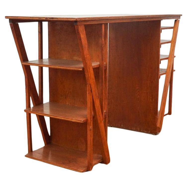 Art Deco Handmade Desk For Sale