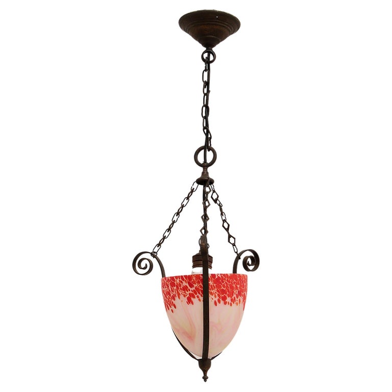 Art Deco Hanging Lamp Charles Schneider, 1930, France For Sale at 1stDibs