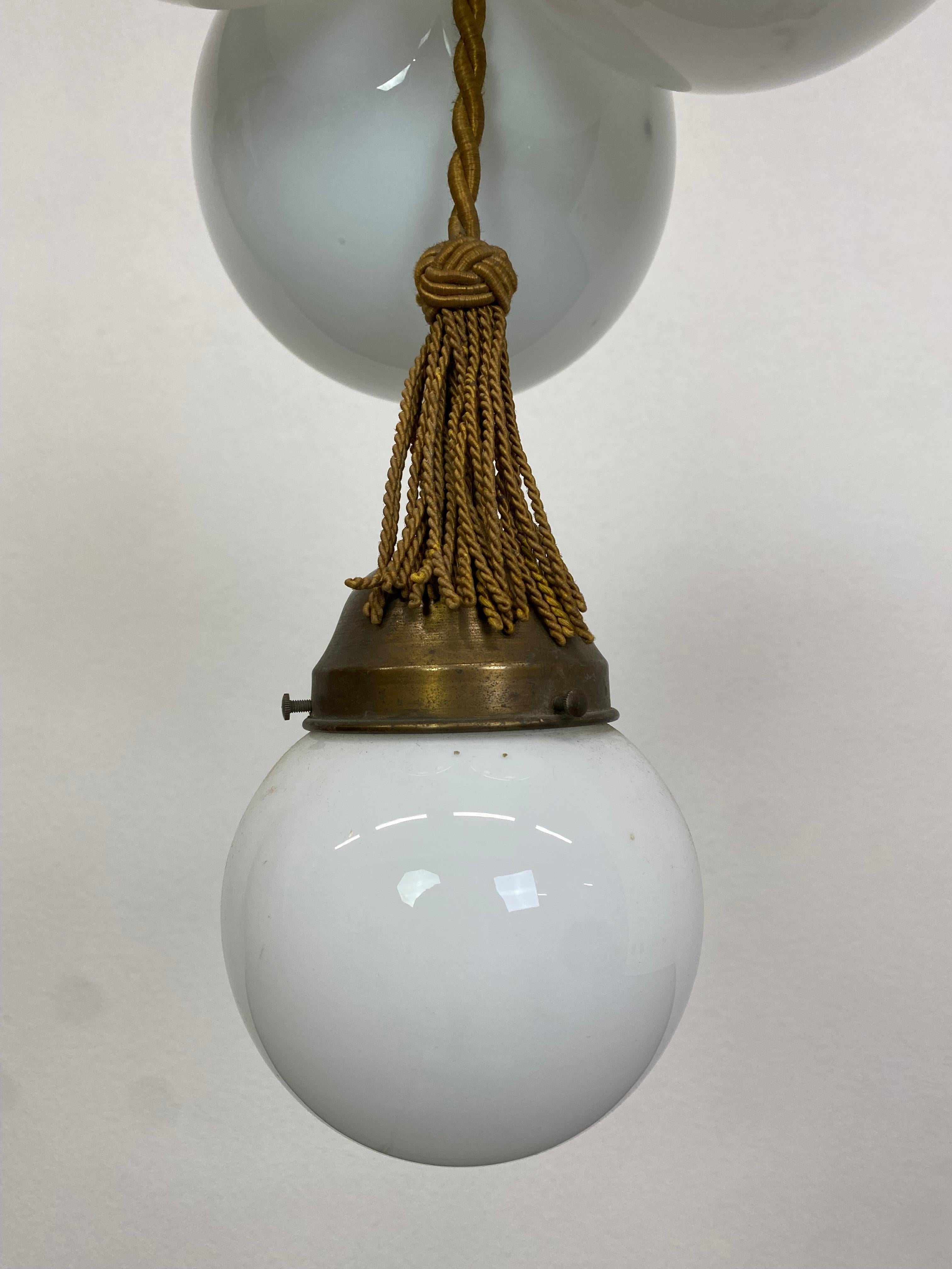Slovak Art deco hanging lamp For Sale