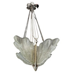 Art Deco Hanging Lamp from Noverdy France, 1930s