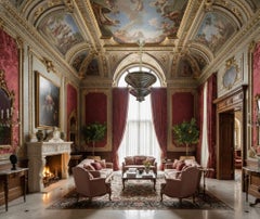 Lámpara colgante Art Déco de cromo, 1920, Francia