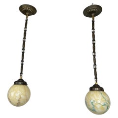 Art deco hanging lamps