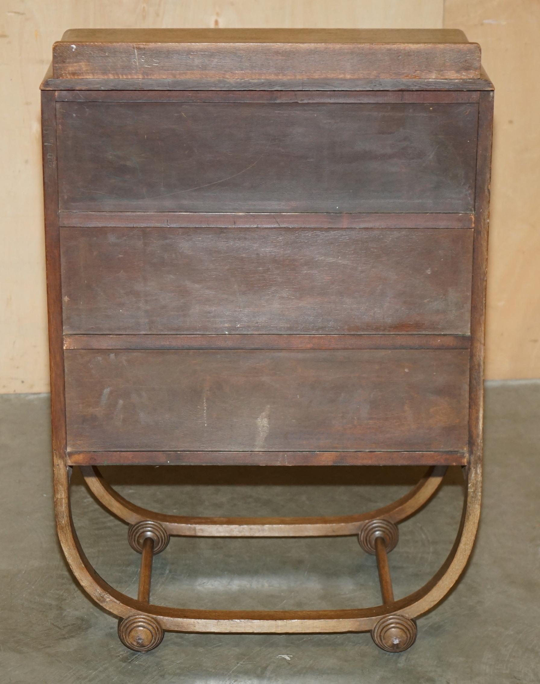 ART DECO HEALS LONDON LIMED OAK TALL CHEST OF DRAWERS OF A LARGE SUiTE im Angebot 5