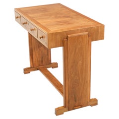 Art Deco Heals Of London Compact Walnut Desk 1930s