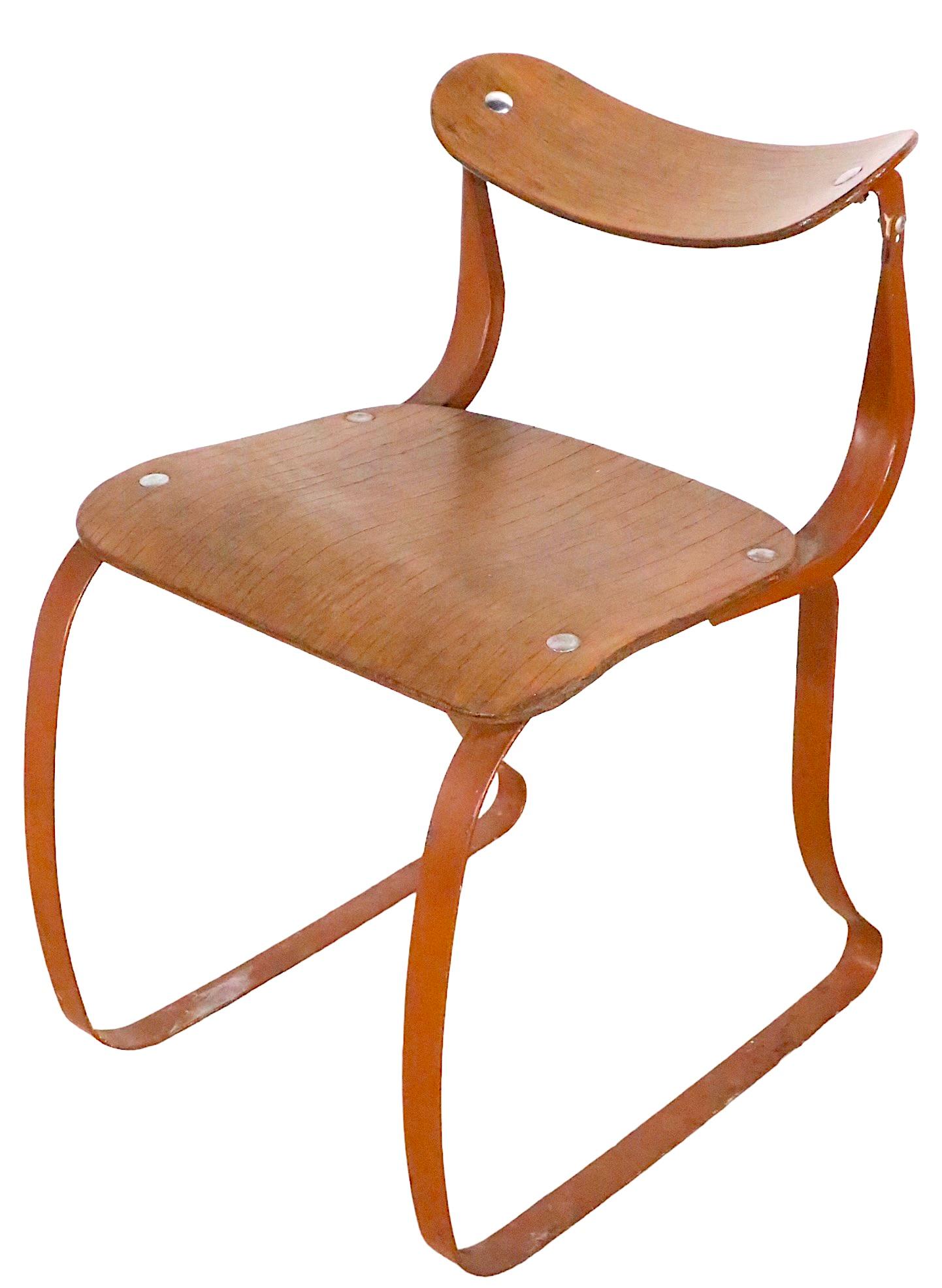 Art Deco Health Chair by Herman Sperlich for The Ironrite Corp. circa 1930's 6