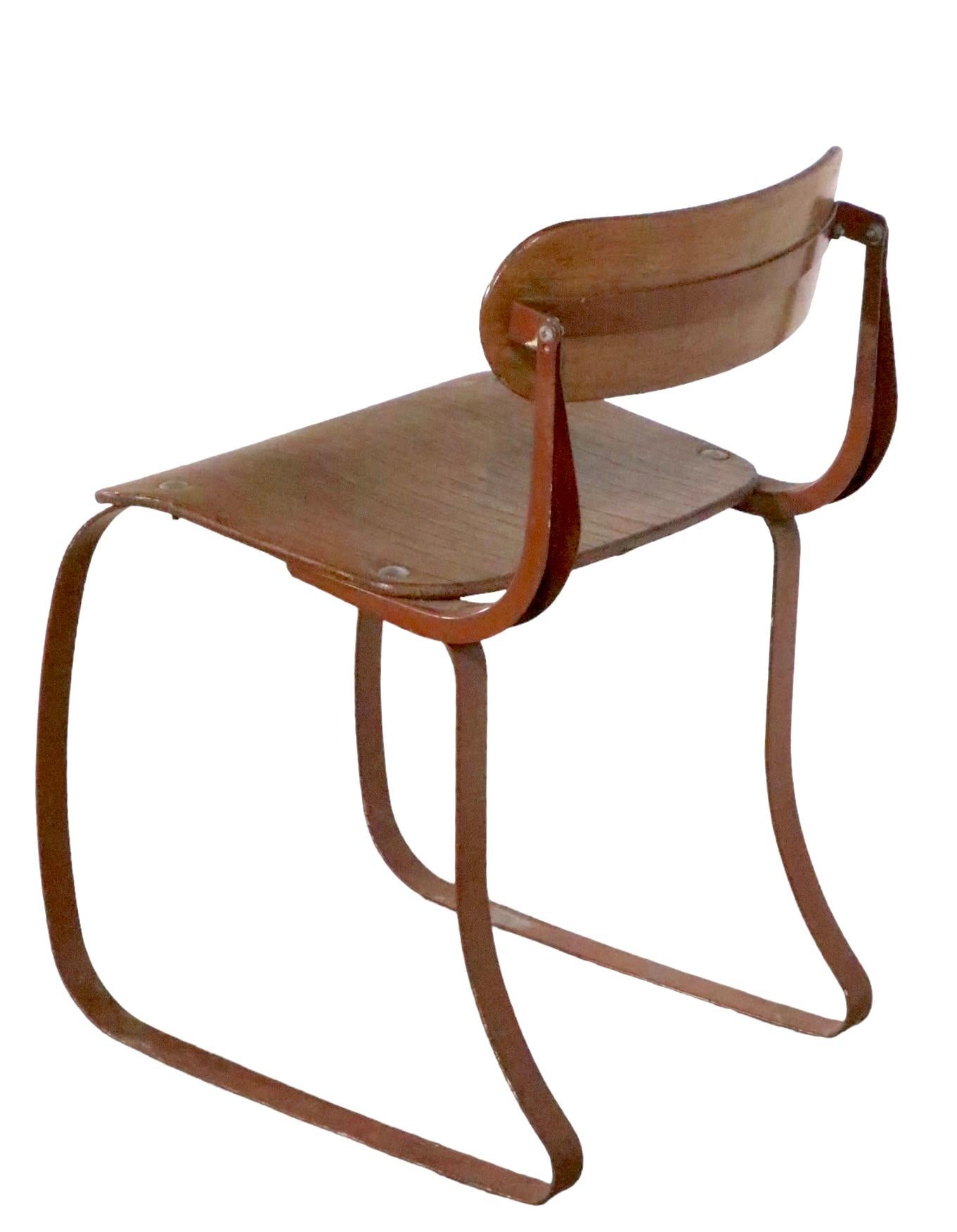 Art Deco Health Chair by Herman Sperlich for The Ironrite Corp. circa 1930's 10